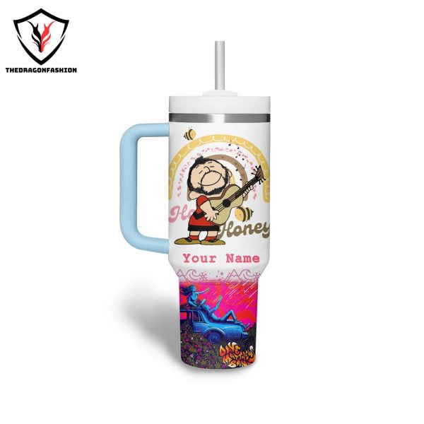 Personalized Dave Matthews Band Tumbler With Handle And Straw