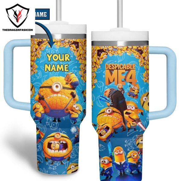 Personalized Despicable Me 4 Tumbler With Handle And Straw