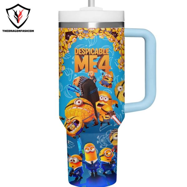 Personalized Despicable Me 4 Tumbler With Handle And Straw