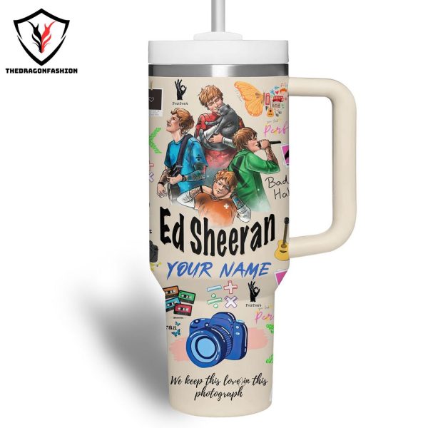 Personalized Ed Sheeran 2024 Tour Tumbler With Handle And Straw