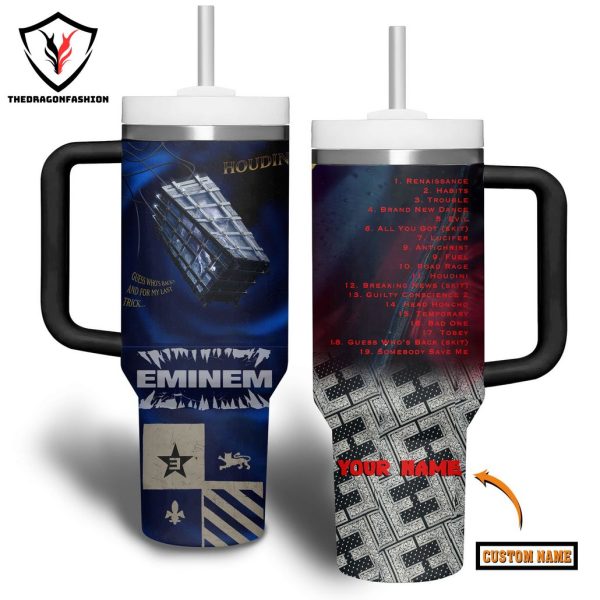 Personalized Eminem Houdini Tumbler With Handle And Straw