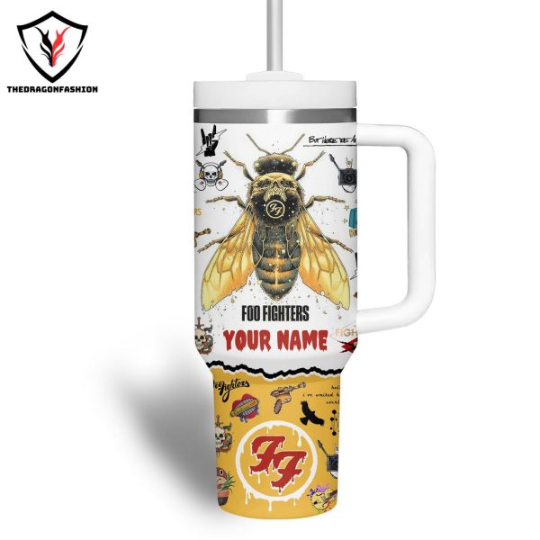 Personalized Foo Fighters Tumbler With Handle And Straw