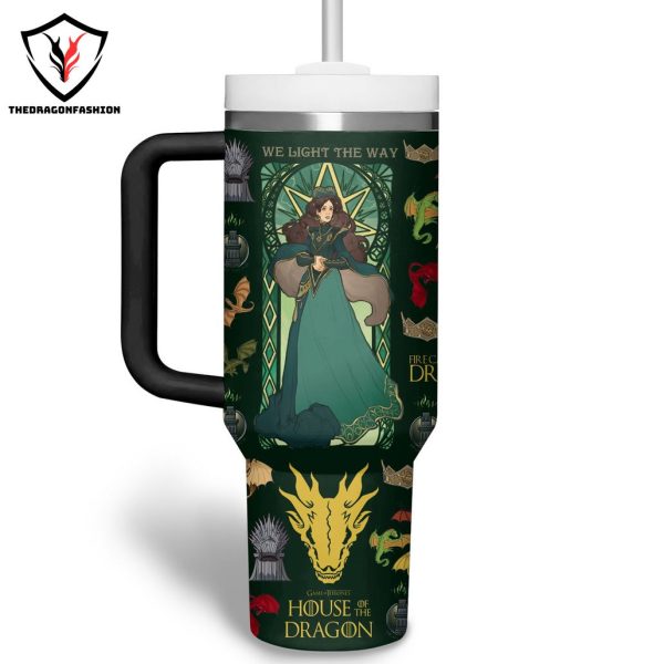 Personalized House Of The Dragons Game Of Thrones Tumbler With Handle And Straw