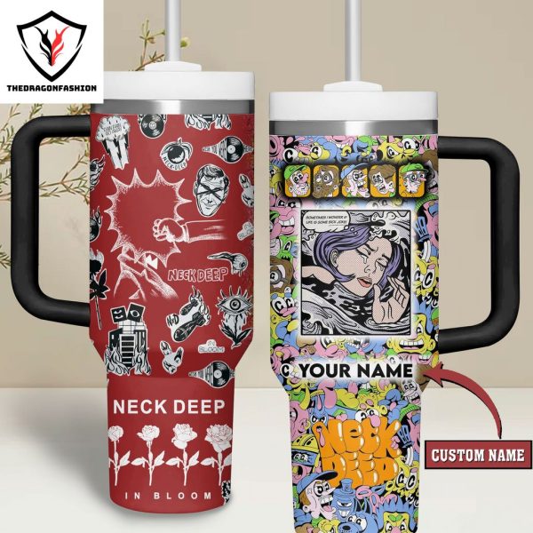 Personalized Neck Deep Tumbler With Handle And Straw