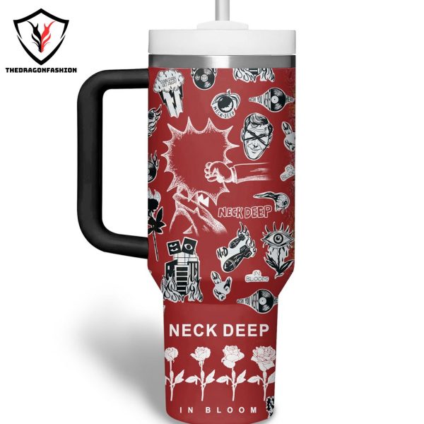 Personalized Neck Deep Tumbler With Handle And Straw