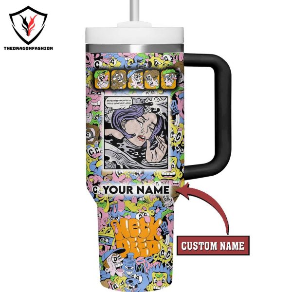 Personalized Neck Deep Tumbler With Handle And Straw