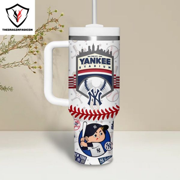 Personalized New York Yankees 2024 Tumbler With Handle And Straw