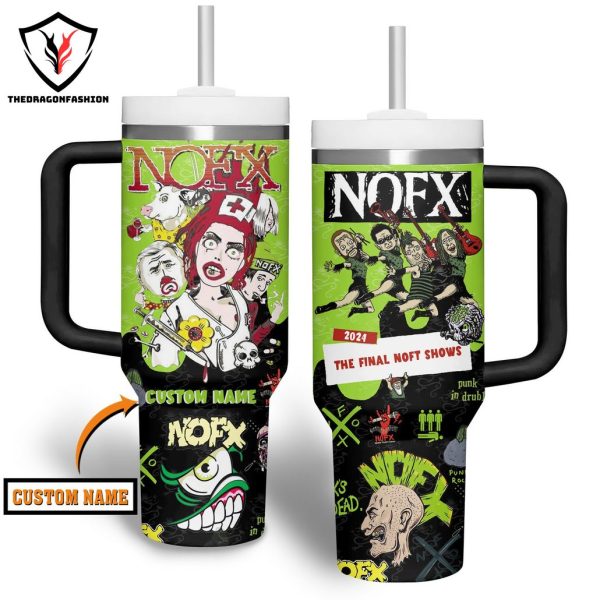 Personalized NOFX 2024 The Final Nofx Shows Tumbler With Handle And Straw