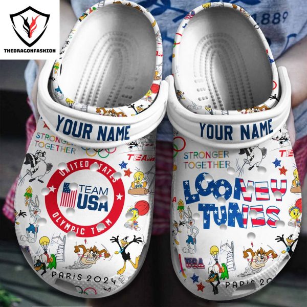 Personalized Olympic 2024 USA Team Looney Tunes Crocs Shoes