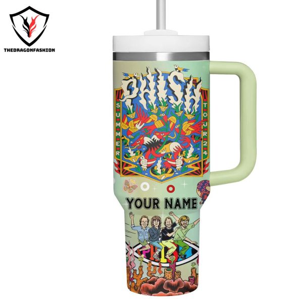 Personalized Phish Summer Tour Tumbler With Handle And Straw