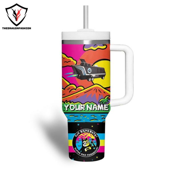 Personalized The Aquabats Super Rad Fan Group Tumbler With Handle And Straw