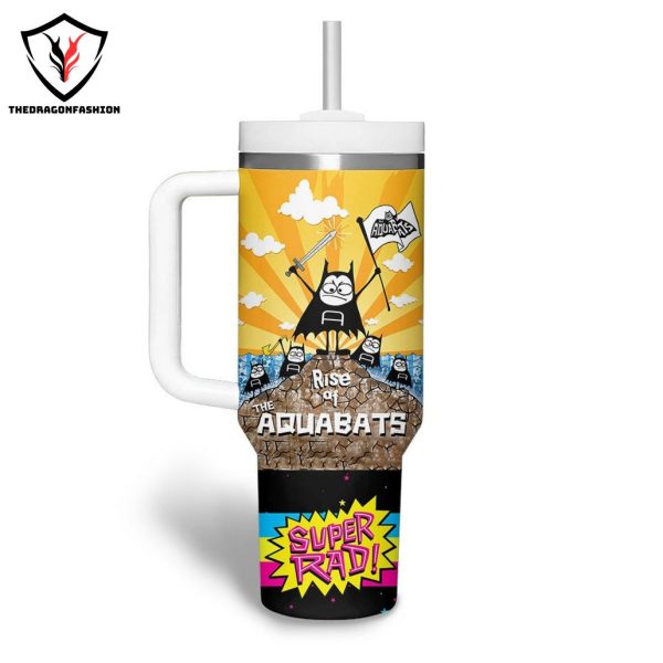 Personalized The Aquabats Super Rad Fan Group Tumbler With Handle And Straw