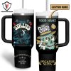 The Walking Dead Fight The Dead Fear The Living Tumbler With Handle And Straw