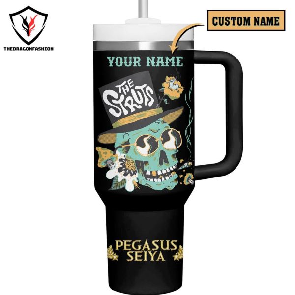 Personalized The Struts Pegasus Seiya Tumbler With Handle And Straw