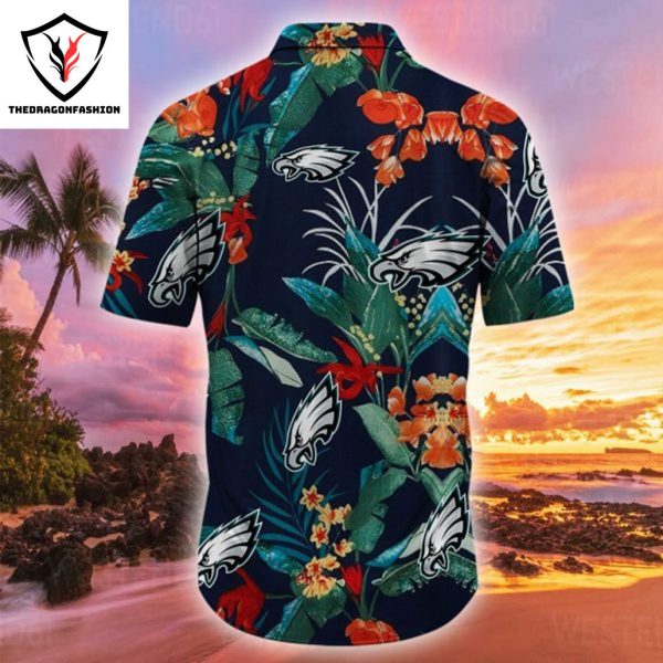 Philadelphia Eagles Flower Tropical Summer Hawaiian Shirt