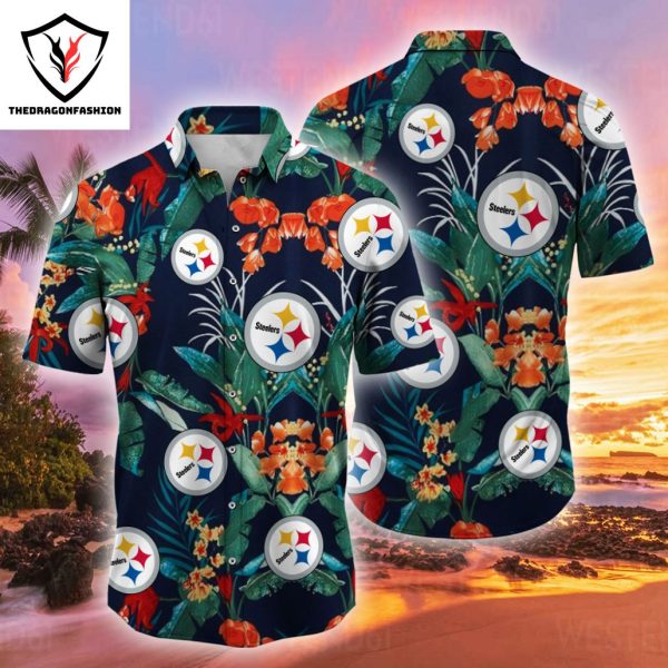 Pittsburgh Steelers Flower Tropical Summer Hawaiian Shirt