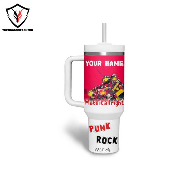 Punk Rock Festival – The Offspring Tumbler With Handle And Straw