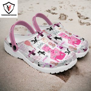 Personalized Pink Never Gonna Not Dance Again Crocs