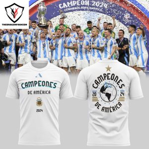 Copa America 2024 Argentina 3D T-Shirt