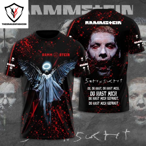 Rammstein Du Hast Lyrics Design 3D T-Shirt