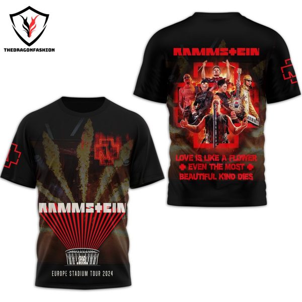 Rammstein Europe Stadium Tour 2024 3D T-Shirt