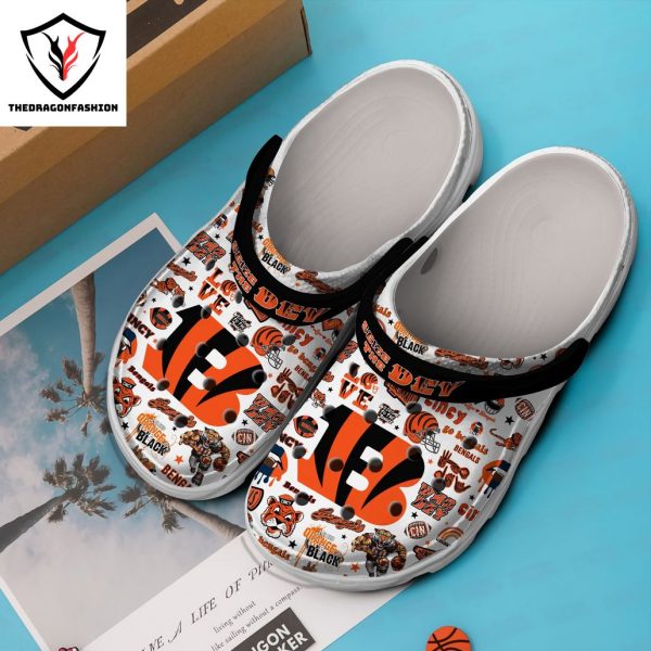 Seize The Dey Cincinnati Bengals – I Bleed Orange & Black Crocs Shoes