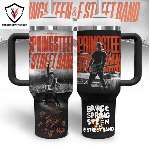 Springsteen E Street Band Signature Tumbler With Handle And Straw