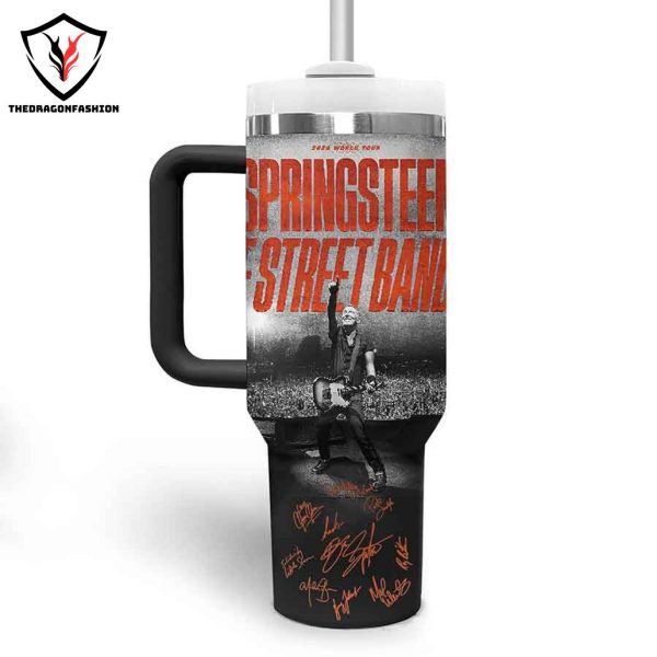 Springsteen E Street Band Signature Tumbler With Handle And Straw