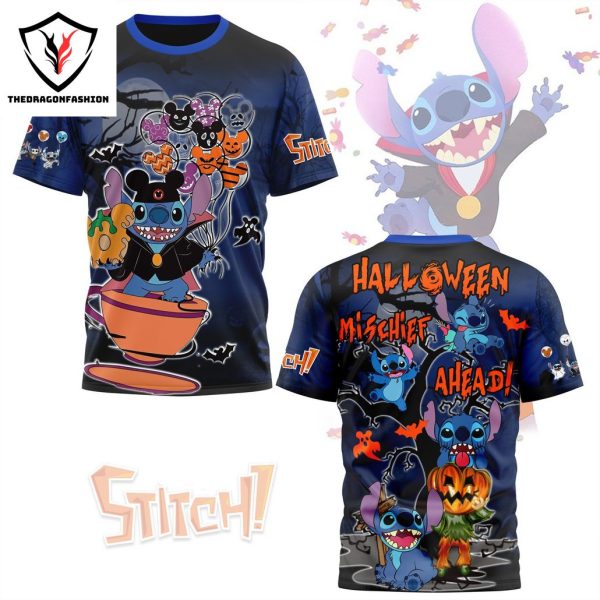 Stitch Halloween Mischief A Head 3D T-Shirt