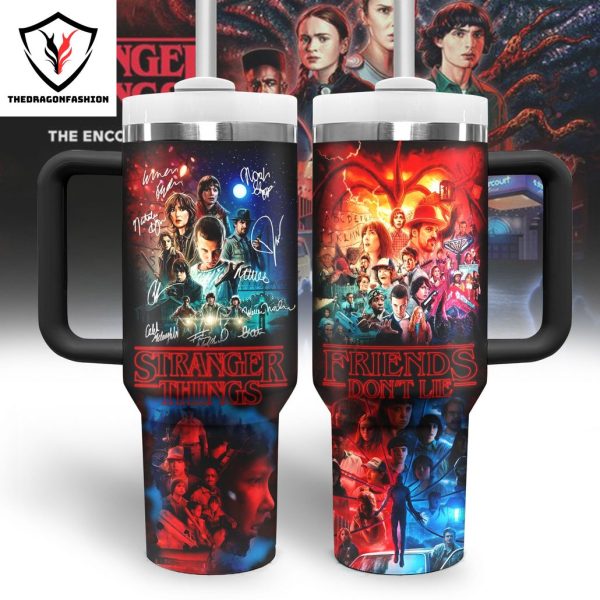 Stranger Things Signature Tumbler With Handle And Straw