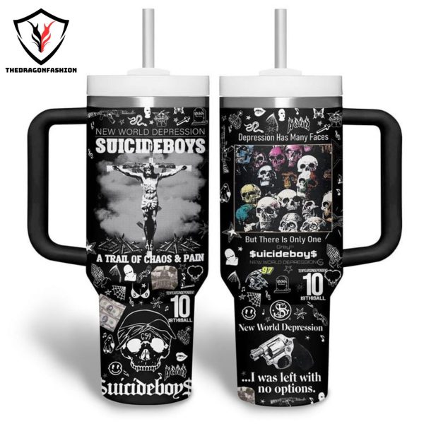 Suicideboy New World Depression Tumbler With Handle And Straw