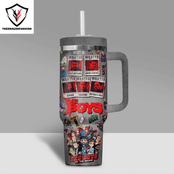 The Boys US The Seuen Tumbler With Handle And Straw