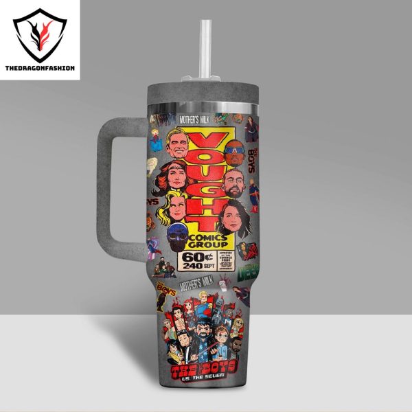 The Boys US The Seuen Tumbler With Handle And Straw