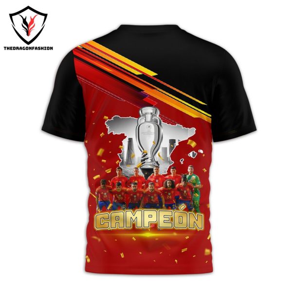 The Champs Is Here Spain Campeon 3D T-Shirt