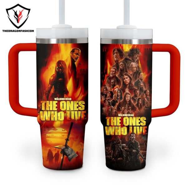 The Walking Dead The Ones Who Live Tumbler With Handle And Straw