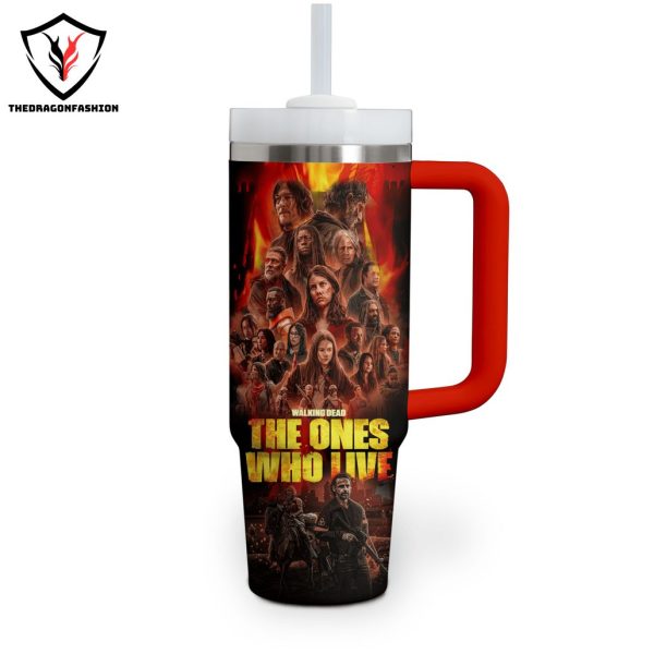 The Walking Dead The Ones Who Live Tumbler With Handle And Straw