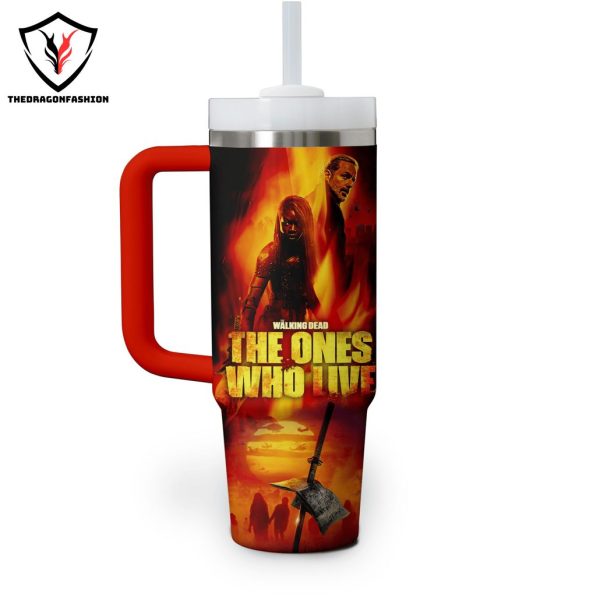 The Walking Dead The Ones Who Live Tumbler With Handle And Straw