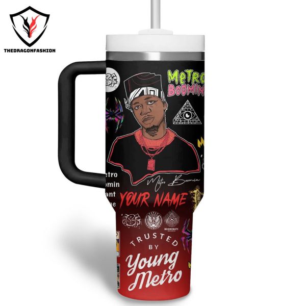 Trusted By Young Metro – Metro Boomin Tumbler With Handle And Straw