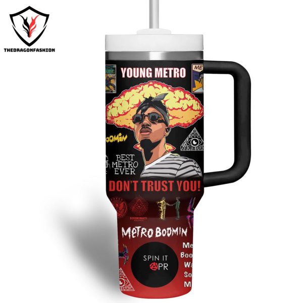 Trusted By Young Metro – Metro Boomin Tumbler With Handle And Straw