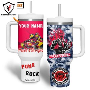 Punk Rock Festival – The Offspring Tumbler With Handle And Straw