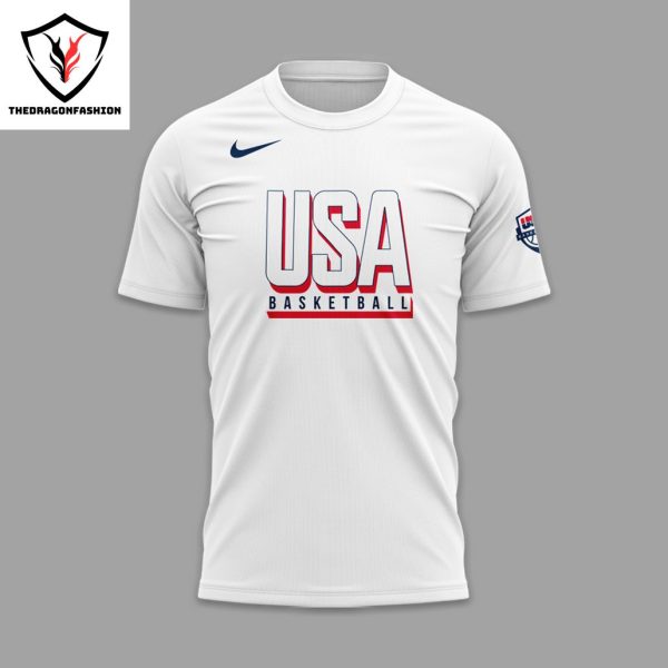 Usa Basketball Special Edition 2024 3D T-Shirt – White