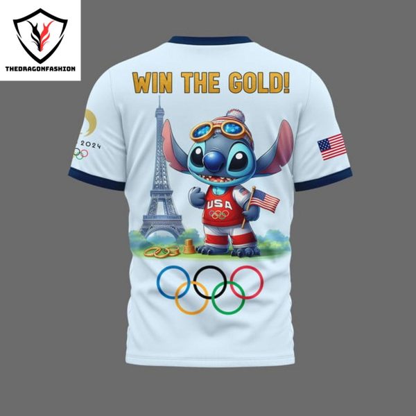 USA Win The Gold Olympics Paris 2024 3D T-Shirt