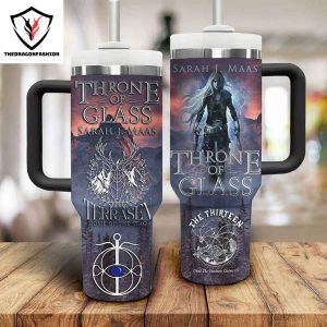 Throne Of Glass Sarah J. Maas Tumbler With Handle And Straw