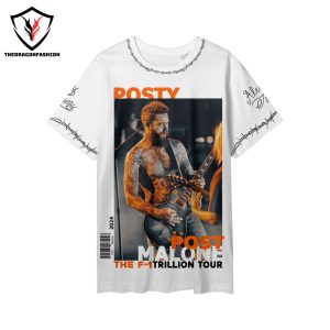 Posty Post Malone 2024 Tour 3D T-Shirt