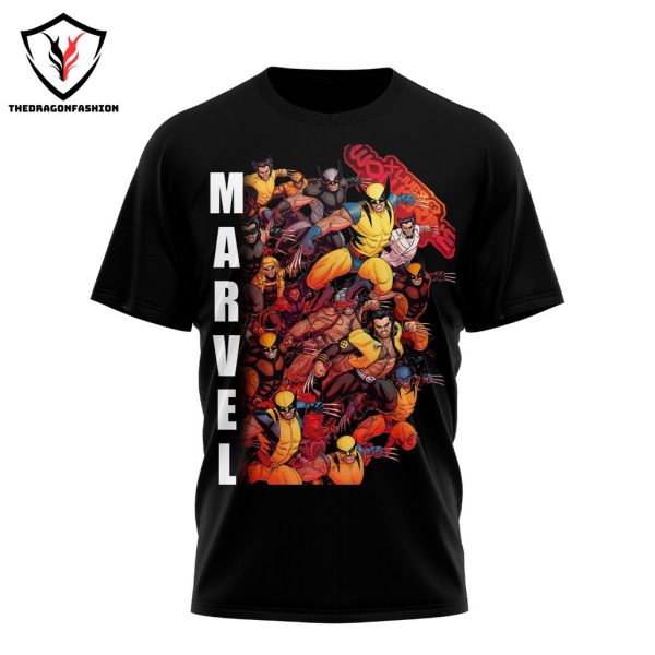 Wolverine and Deadpool Movie 3D T-Shirt