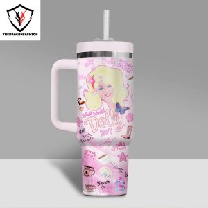 What Would Dolly Do – Dolly Parton Tumbler With Handle And Straw