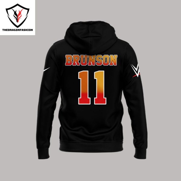 WWE Jalen Brunson 11 New York Knicks Hoodie – Black