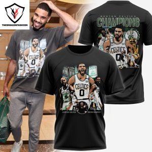 Boston Celtics Jayson Tatum Champions 3D T-Shirt