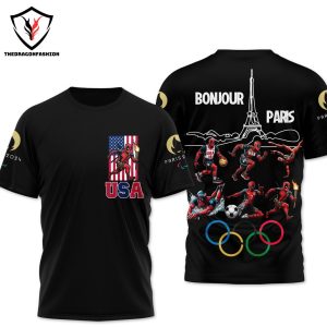 Personalized USA Men Basketball 2024 Olympic Champions Design 3D T-Shirt