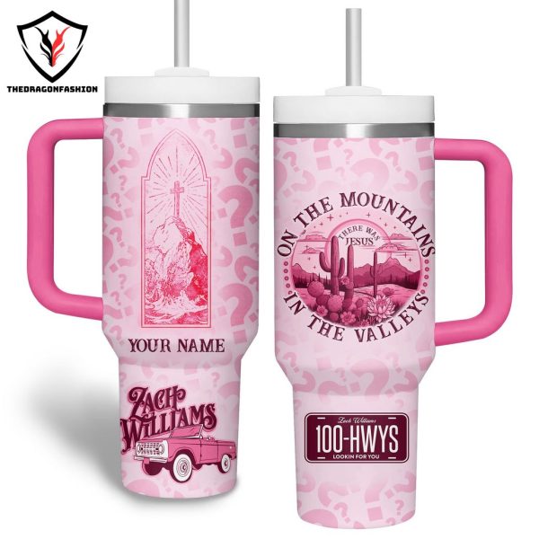 Zach Williams On The Mountains In The Valleys Tumbler With Handle And Straw